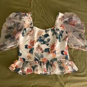 Dressy peplum top